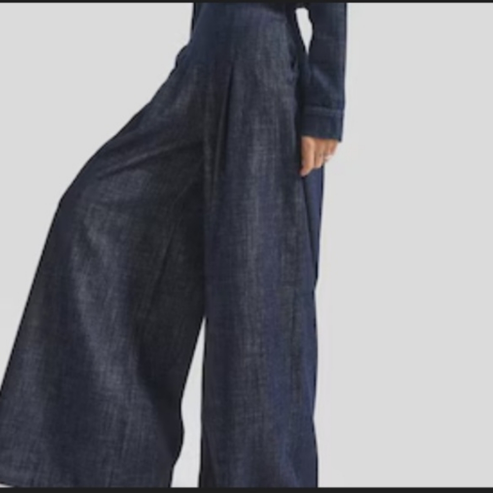 Halston 100% Linen Classic Gray Trousers